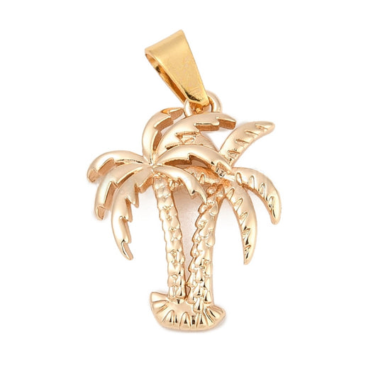Palm tree charm